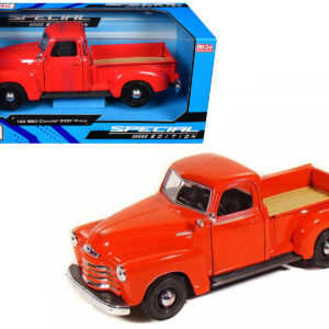 1950 Chevrolet 3100 Pickup Truck Omaha Orange 1/25 Diecast  Model Car by Maisto