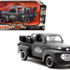 1948 Ford F-1 Pickup Truck and 1942 Harley-Davidson WLA Flathead Motorcycle Matt Dark Gray “Harley-Davidson Custom” 1/24 Diecast Models by Maisto 1948 Ford F-1 Pickup Truck and 1942 Harley-Davidson WLA Flathead Motorcycle Matt Dark Gray “Harley-Davidson Custom” 1/24 Diecast Models by Maisto