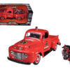 1948 Ford F-1 Pickup Truck “Harley Davidson” Fire Truck and 1936 El Knucklehead Motorcycle 1/24 Diecast Models by Maisto