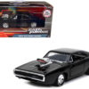 Dom’s 1970 Dodge Charger 500 Black “Fast & Furious 9 F9” (2021) Movie 1/32 Diecast Model Car by Jada