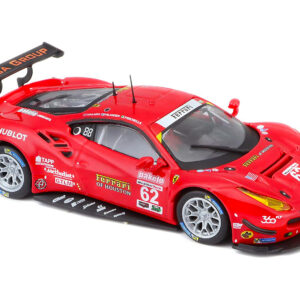 Ferrari 488 GTE #62 G. Fisichella - T. Vilander - J. Calado 24 Hours of Daytona (2017) 1/43 Diecast Model Car by Bburago