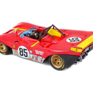 Ferrari 312P #85 Jacky Ickx - Mario Andretti 6 Hours of Watkins Glen (1972) 1/43 Diecast Model Car by Bburago