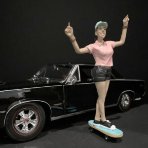 Skateboarders Figurines 4 piece Set for 1/24 Scale Models by American Diorama
