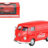 1962 Volkswagen Coca Cola Cargo Van Red 1/43 Diecast Model by Motorcity Classics 1962 Volkswagen Coca Cola Cargo Van Red 1/43 Diecast Model by Motorcity Classics