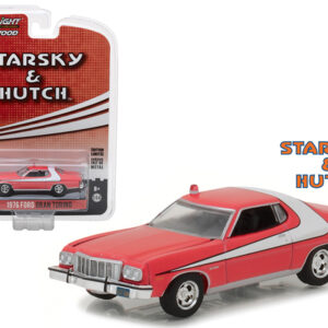 1976 Ford Gran Torino Red with White Stripe “Starsky and Hutch” (1975-1979) TV Series “Hollywood Series” Release 18 1/64 Diecast Model Car by Greenlight 1976 Ford Gran Torino Red with White Stripe “Starsky and Hutch” (1975-1979) TV Series “Hollywood Series” Release 18 1/64 Diecast Model Car by Greenlight