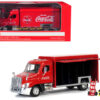Beverage Delivery Truck “Coca-Cola” with Handcart and 4 Bottle Cases 1/50 Diecast Model by Motorcity Classics Beverage Delivery Truck “Coca-Cola” with Handcart and 4 Bottle Cases 1/50 Diecast Model by Motorcity Classics