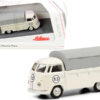 Volkswagen T1b Pritsche Plane Pickup Truck with Canopy #53 Cream 1/87 (HO) Diecast Model by Schuco