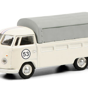 Volkswagen T1b Pritsche Plane Pickup Truck with Canopy #53 Cream 1/87 (HO) Diecast Model by Schuco