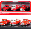 “Classic Pickups” Gift Set of 3 Pickup Trucks “Coca Cola” 1/72 Diecast Model Cars by Motorcity Classics