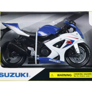 2008 Suzuki GSX-R1000 Blue Bike Motorcycle 1/12 by New Ray