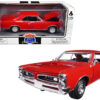 1966 Pontiac GTO Red “Muscle Car Collection” 1/25 Diecast Model Car by New Ray