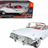 1960 Chevrolet Impala Convertible White with Red Interior 1/18 Diecast Model Car by Motormax