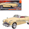1949 Buick Roadmaster Cream with Red Interior 1/18 Diecast Model Car by Motormax