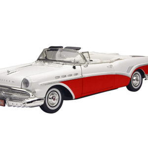 1957 Buick Roadmaster Convertible Red 1/18 Diecast Model Car by Motormax