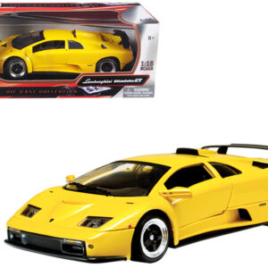 Lamborghini Diablo GT Yellow 1/18 Diecast Model Car by Motormax Lamborghini Diablo GT Yellow 1/18 Diecast Model Car by Motormax