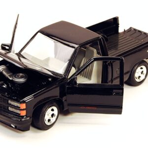 1992 Chevrolet 454 SS Pickup Truck Black 1/24 Diecast Model Car by Motormax