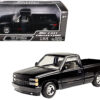 1992 Chevrolet 454 SS Pickup Truck Black 1/24 Diecast Model Car by Motormax