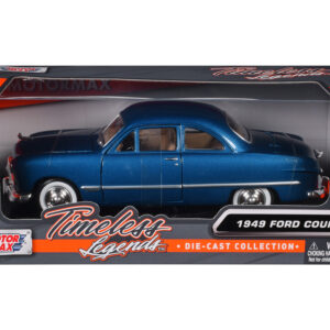 1949 Ford Coupe Blue 1/24 Diecast Model Car by Motormax