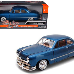 1949 Ford Coupe Blue 1/24 Diecast Model Car by Motormax