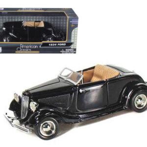 1934 Ford Coupe Convertible Black 1/24 Diecast Model Car by Motormax 1934 Ford Coupe Convertible Black 1/24 Diecast Model Car by Motormax