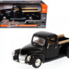 1940 Ford Pickup Truck Black 1/24 Diecast Model Car by Motormax