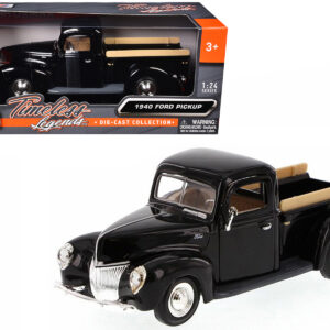 1940 Ford Pickup Truck Black 1/24 Diecast Model Car by Motormax