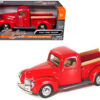 1940 Ford Pickup Truck Red 1/24 Diecast Model Car by Motormax