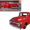 1956 Ford F-100 Pickup Red 1/24 Diecast Model Car by Motormax 1956 Ford F-100 Pickup Red 1/24 Diecast Model Car by Motormax