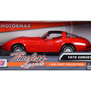 1979 Chevrolet Corvette Red 1/24 Diecast Model Car by Motormax