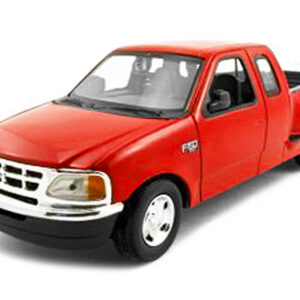 2001 Ford F-150 XLT Flareside Supercab Pickup Truck Red 1/24 Diecast Model Car by Motormax