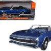 1967 Chevrolet Camaro SS Convertible Blue Metallic 1/24 Diecast Model Car by Motormax 1967 Chevrolet Camaro SS Convertible Blue Metallic 1/24 Diecast Model Car by Motormax