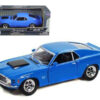 1970 Ford Mustang Boss 429 Blue 1/24 Diecast Model Car by Motormax 1970 Ford Mustang Boss 429 Blue 1/24 Diecast Model Car by Motormax