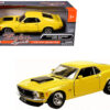 1970 Ford Mustang Boss 429 Yellow 1/24 Diecast Model Car by Motormax