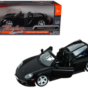 Porsche Carrera GT Black 1/24 Diecast Car Model by Motormax