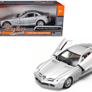 Mercedes McLaren SLR Silver 1/24 Diecast Model Car by Motormax