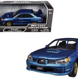 Subaru Impreza WRX STi Blue Metallic 1/24 Diecast Model Car by Motormax Subaru Impreza WRX STi Blue Metallic 1/24 Diecast Model Car by Motormax
