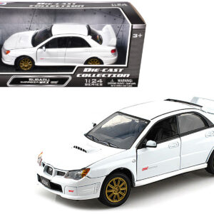 Subaru Impreza WRX STi White 1/24 Diecast Model Car by Motormax Subaru Impreza WRX STi White 1/24 Diecast Model Car by Motormax