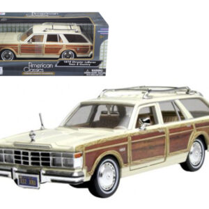 1979 Chrysler Lebaron Town & Country Cream 1/24 Diecast Model Car by Motormax 1979 Chrysler Lebaron Town & Country Cream 1/24 Diecast Model Car by Motormax