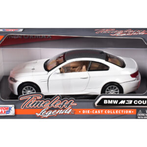 BMW M3 E92 Coupe White 1/24 Diecast Model Car by Motormax