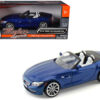 2010 BMW Z4 Convertible Blue 1/24 Diecast Model Car by Motormax