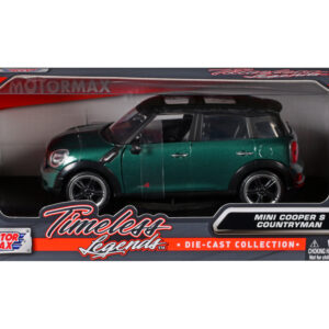 Mini Cooper S Countryman Oxford Green 1/24 Diecast Car Model by Motormax