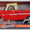 1966 Chevrolet C10 Fleetside Pickup Truck Red with Cream Top “American Classics” 1/24 Diecast Model Car by Motormax