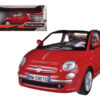 Fiat 500 Nuova Cabrio Red 1/24 Diecast Model Car by Motormax Fiat 500 Nuova Cabrio Red 1/24 Diecast Model Car by Motormax