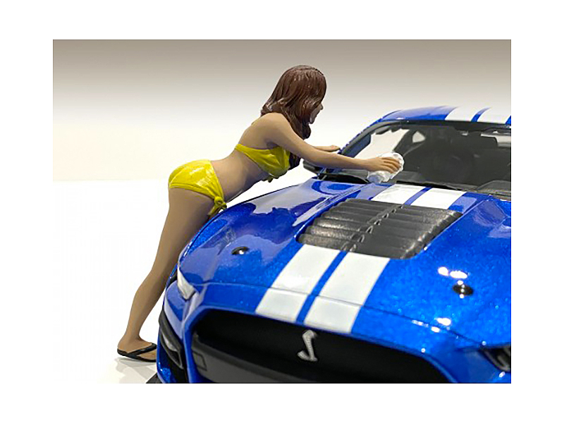 Stephanie Bikini Car Wash Girl Figurine for 1/18 Scale Models by American Diorama
