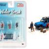 “Winter Break” Diecast Set of 6 pieces (2 Figurines and 4 Accessories) for 1/64 Scale Models by American Diorama