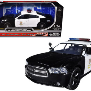 2011 Dodge Charger Pursuit LAPD Los Angeles Police Department Car 1/24 Diecast Car Model by Motormax