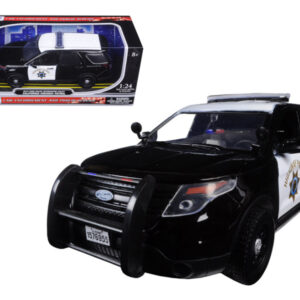 2015 Ford Interceptor Police Utility “California Highway Patrol” (CHP) Black and White 1/24 Diecast Model Car by Motormax 2015 Ford Interceptor Police Utility “California Highway Patrol” (CHP) Black and White 1/24 Diecast Model Car by Motormax