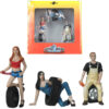 Val, Andie and Derek Tire Brigade 3 piece Figurine Set 1/24 by Motorhead Miniatures