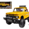 1966 Chevrolet C10 Fleetside Pickup Truck Off Road Yellow 1/24 Diecast Model by Motormax 1966 Chevrolet C10 Fleetside Pickup Truck Off Road Yellow 1/24 Diecast Model by Motormax