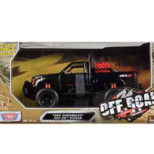 1992 Chevrolet 454 SS Pickup Truck Off Road Black 1/24 Diecast Model by Motormax